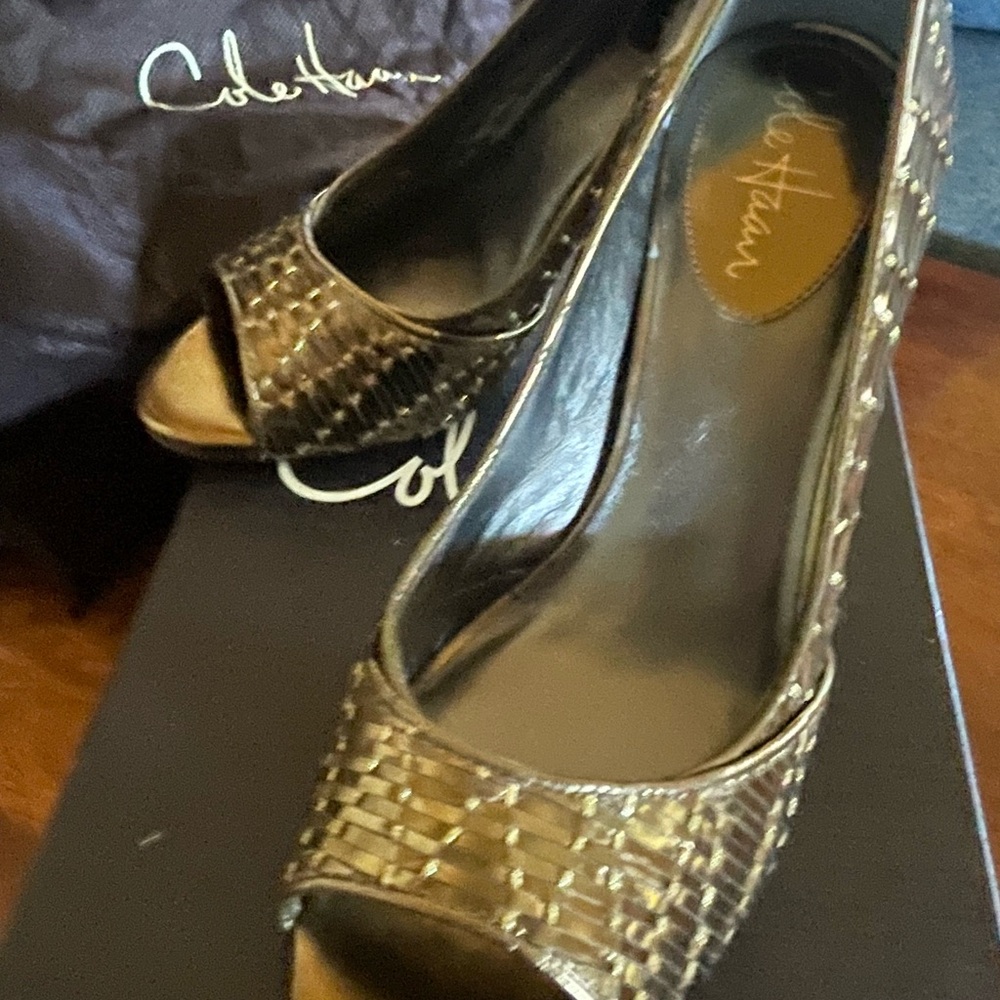 Bronze heels New in box 8